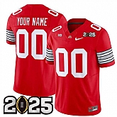 Men's Ohio State Buckeyes Active Player Custom Red 2025 CFP Final Patch F.U.S.E. Vapor Limited Stitched Football Jersey,baseball caps,new era cap wholesale,wholesale hats